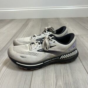 Brooks Adrenaline GTS 23 Women's 9.5 Gray White Black Purple Shoes 1203811B039
